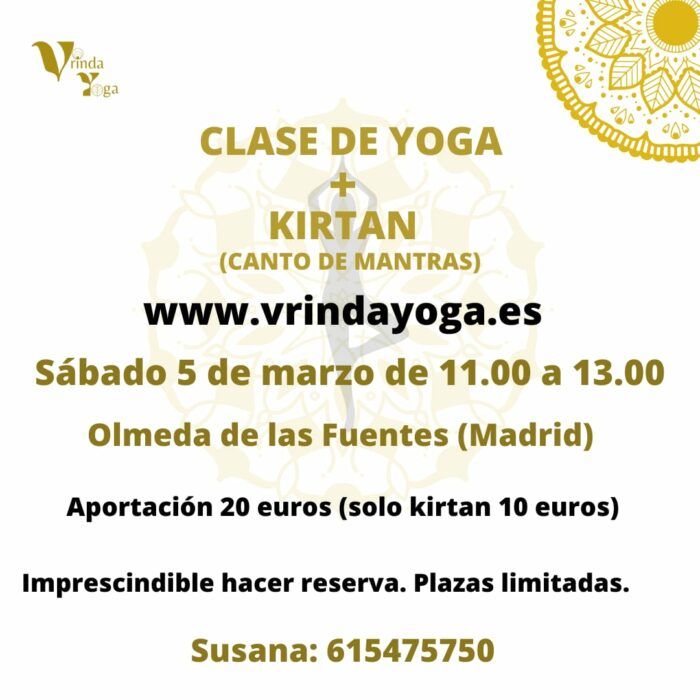 taller de kirtan y yoga en el Nido de la Olmeda